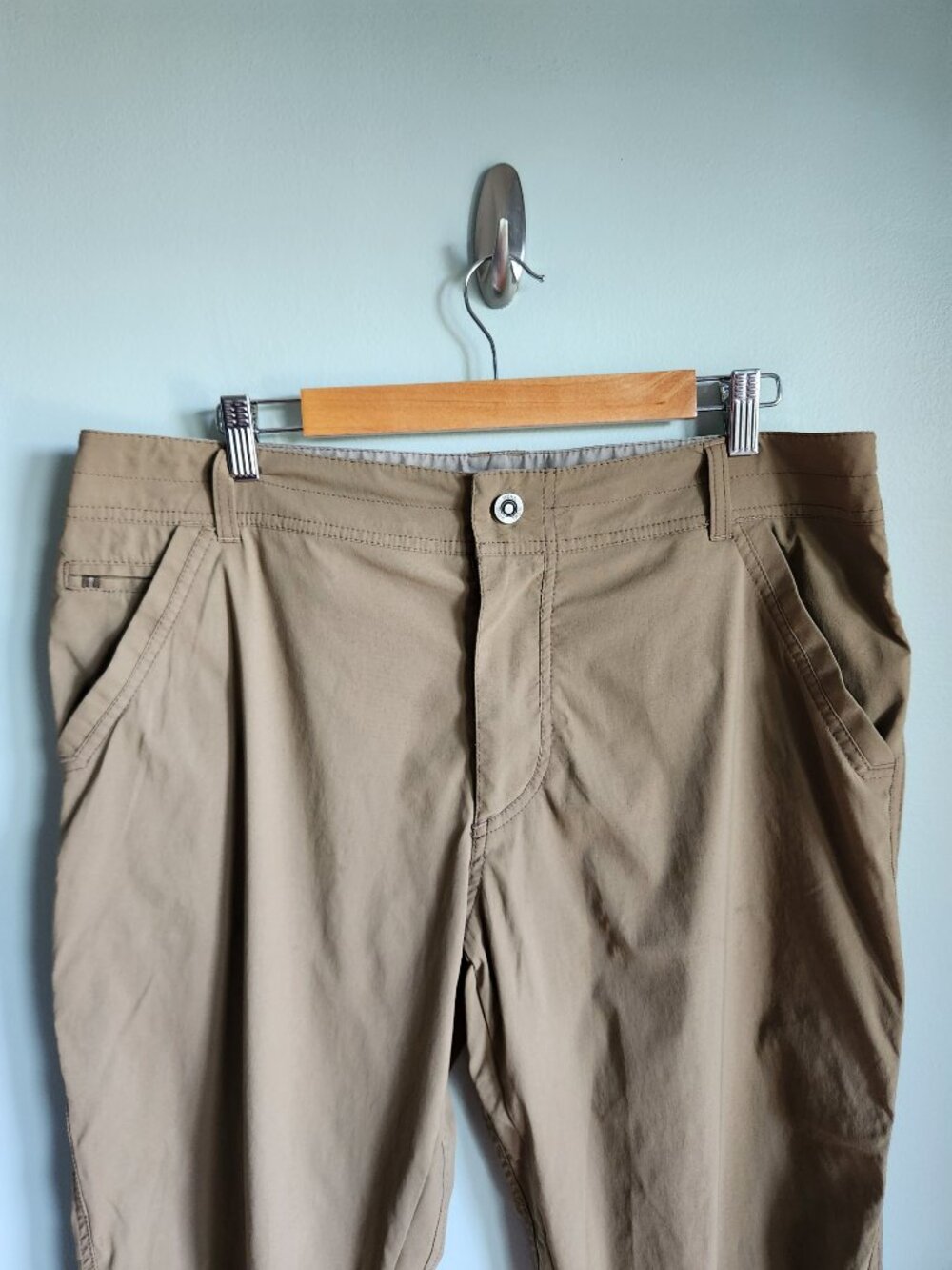 Kuhl Mens 36x30 Renegade Afire Chino Pants Charcoal Tan 5158 Nylon Stretch - Picture 2 of 13